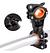 Suporte Universal P/ Bike Lanterna Farol E Bombas Giro 360° Cor Preto E Laranja